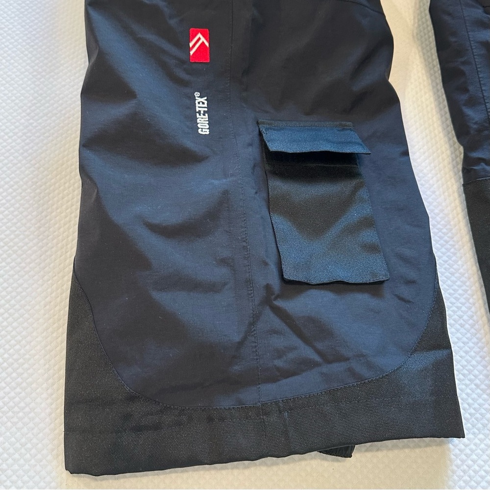 Alpine Pants Gore-Tex Ski ⛷️ Snowboard 🏂 Snow Black Cargo Elastic Adj Waist EUC - Picture 5 of 10
